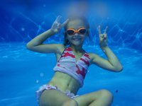 P2030083  Kids messing about in the pool