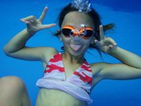 P2030086  Kids messing about in the pool